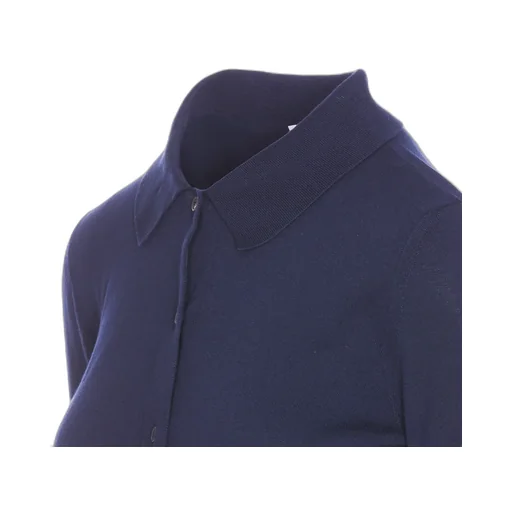 4-Bar Stripe Knitted Polo Shirt