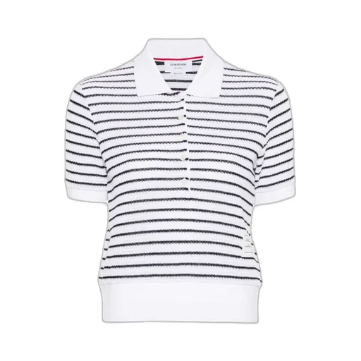 Textured Striped Polo Shirt