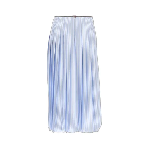 Twill Pleated Skirt