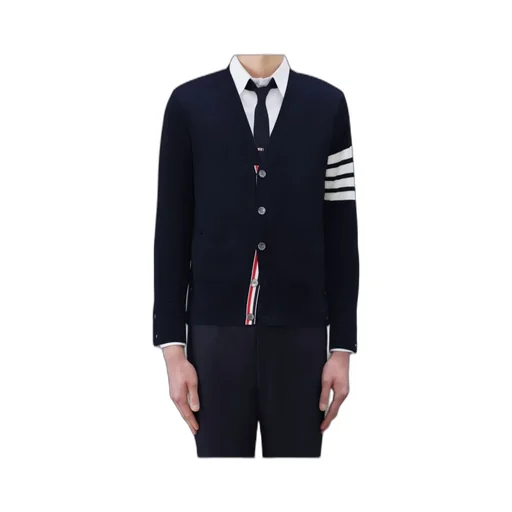 4-Bar V-Neck Cardigan
