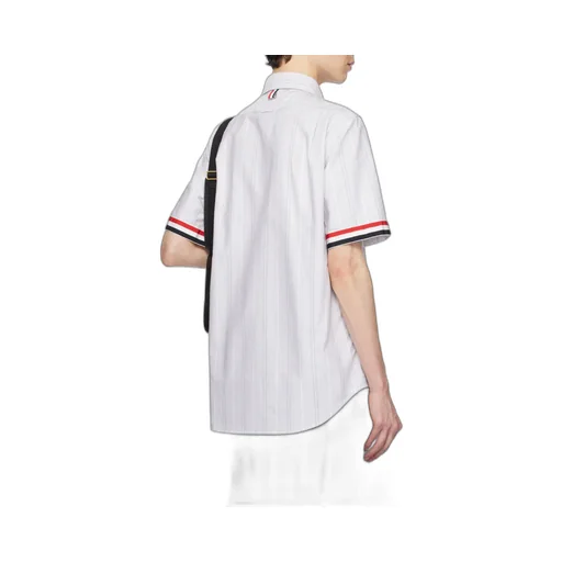 Rwb-Edge Striped Short-Sleeved Shirt