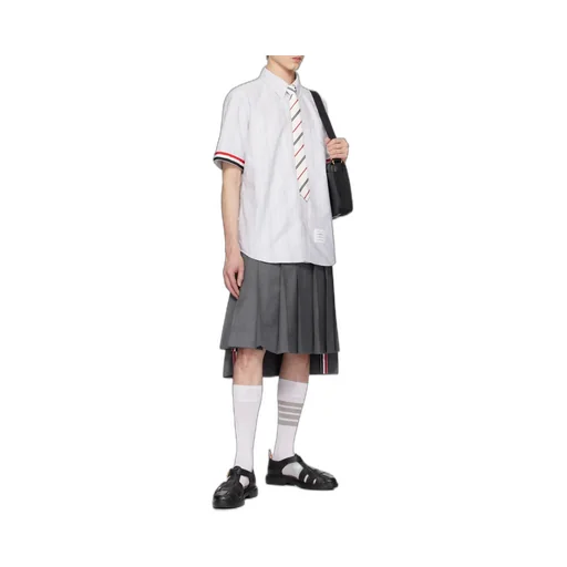 Rwb-Edge Striped Short-Sleeved Shirt