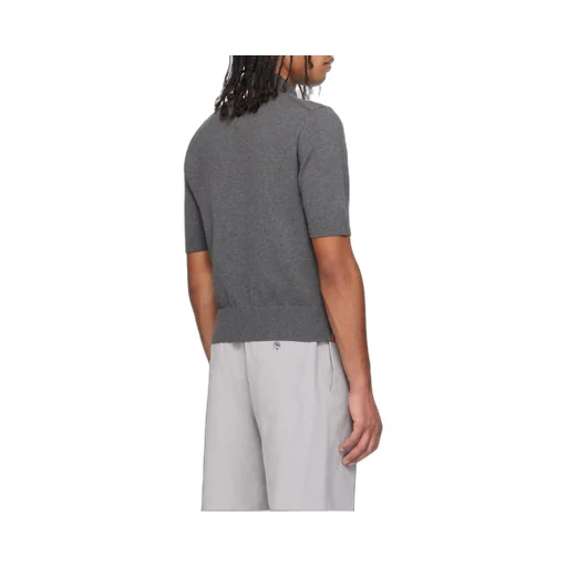 4-Bar Short-Sleeved Knitted Polo Shirt