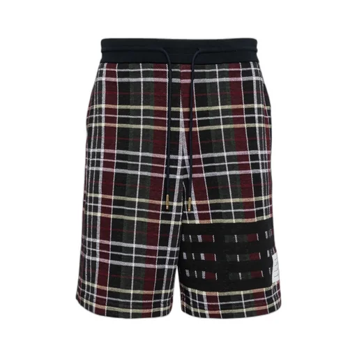 Checked Sweatshorts