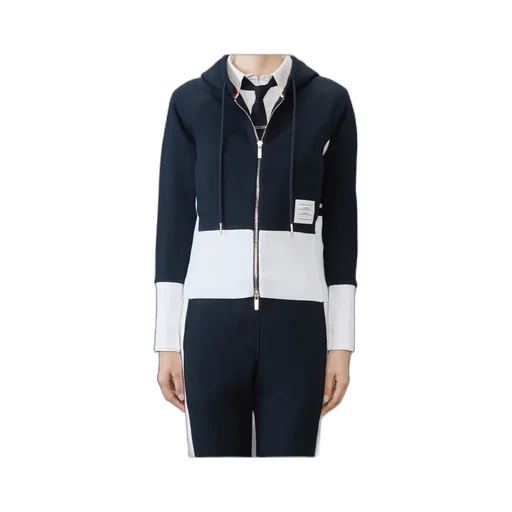 Logo Patch Zipped Hoodie