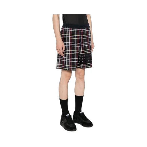 Checked Sweatshorts