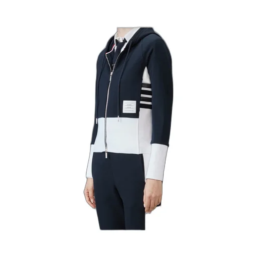 Logo Patch Zipped Hoodie