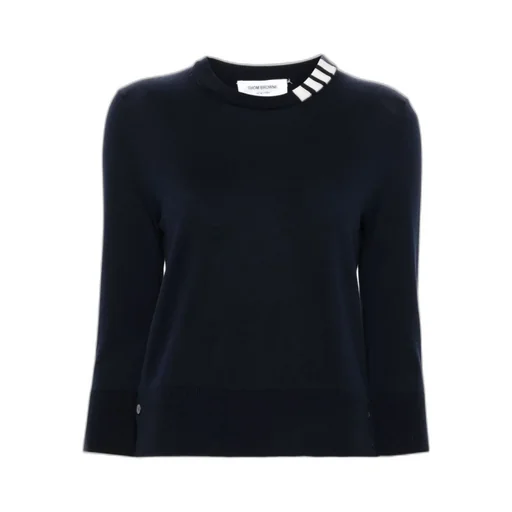 4-Bar Stripe Detailed Crewneck Jumper