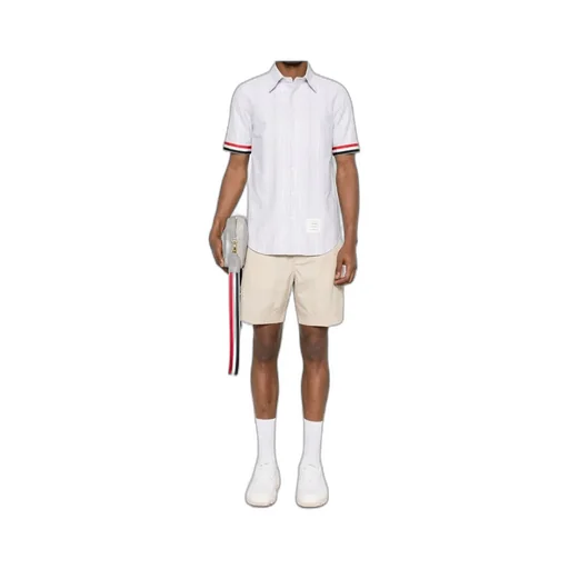 Rwb-Edge Striped Short-Sleeved Shirt