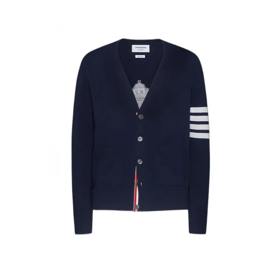 4-Bar Virgin-Wool Cardigan