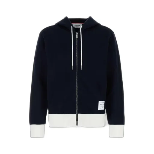 Logo Patch Zip-Up Hoodie