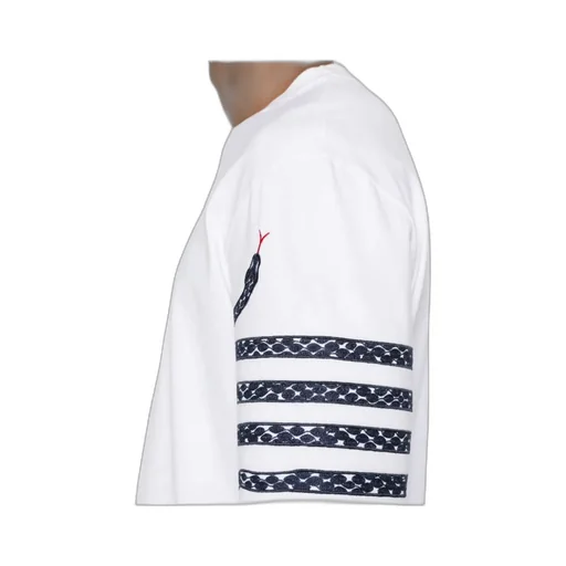 Snake Embroidered Crewneck T-Shirt