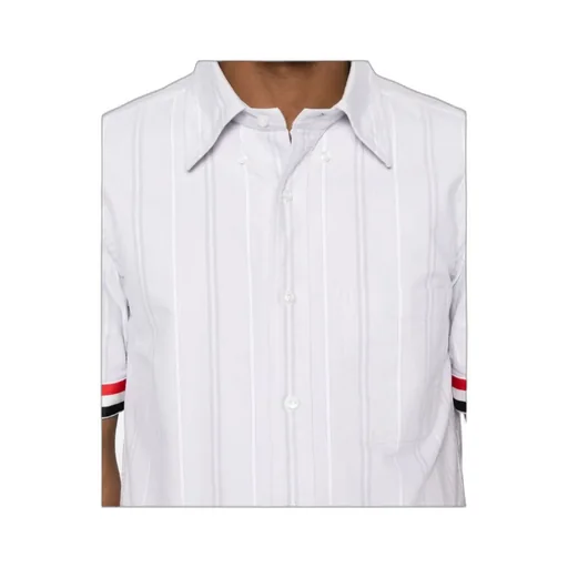Rwb-Edge Striped Short-Sleeved Shirt