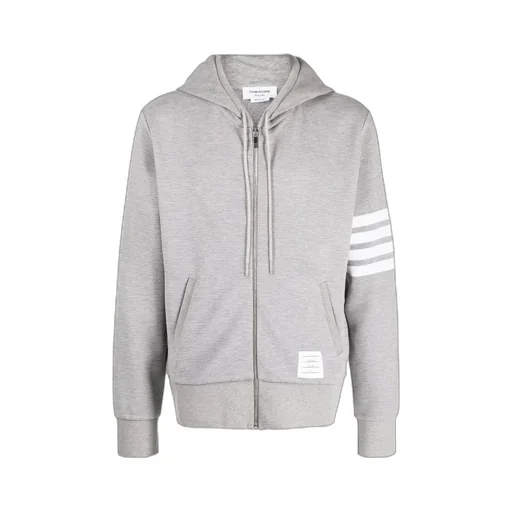 Logo Patch Zip-Up Hoodie
