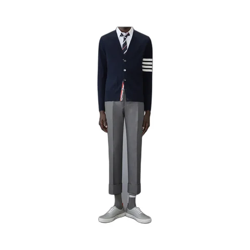 4-Bar Virgin-Wool Cardigan