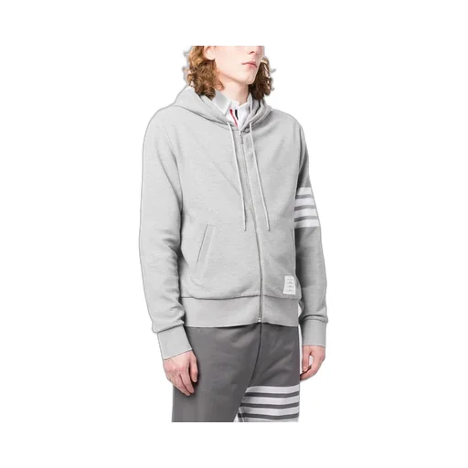 Logo Patch Zip-Up Hoodie