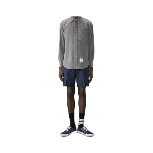 Logo-Patch Corduroy Shirt