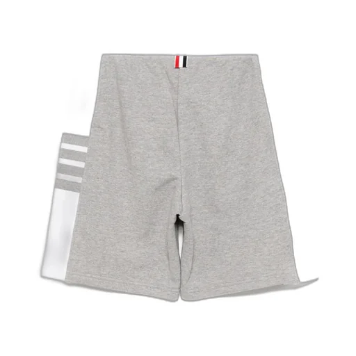 Mid-Rise Drawstring Track Shorts