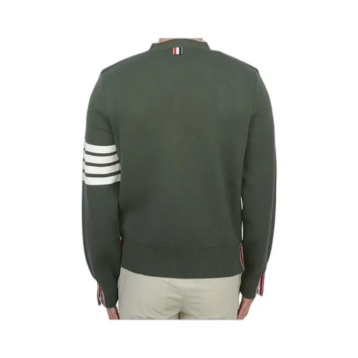 4-Bar Cotton Cardigan