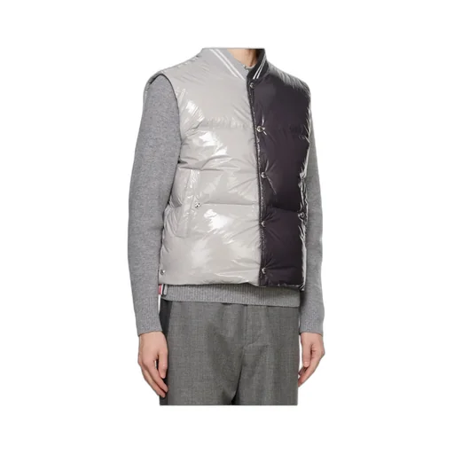 Two-Toned Sleeveless Down Gilet