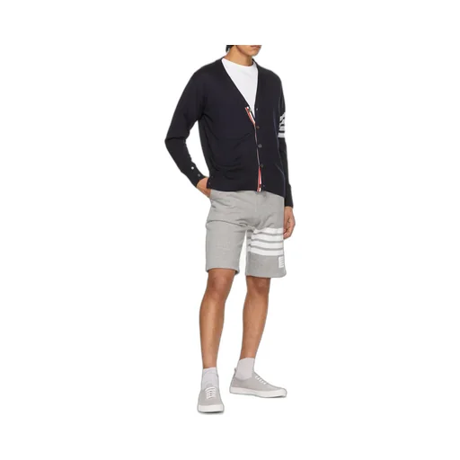4-Bar Buttoned Cardigan
