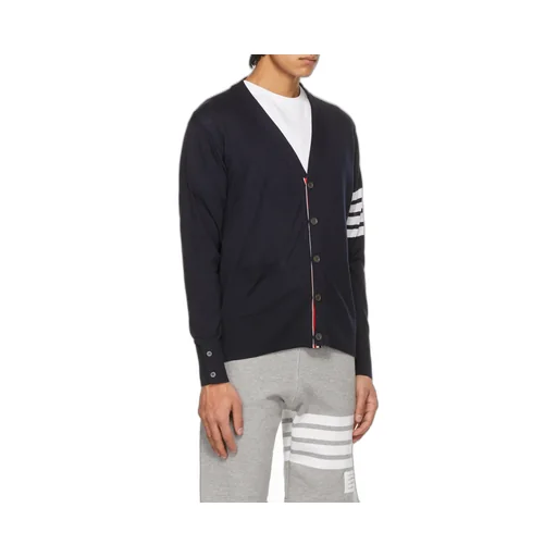 4-Bar Buttoned Cardigan
