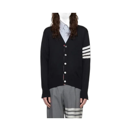 4-Bar Buttoned Cardigan