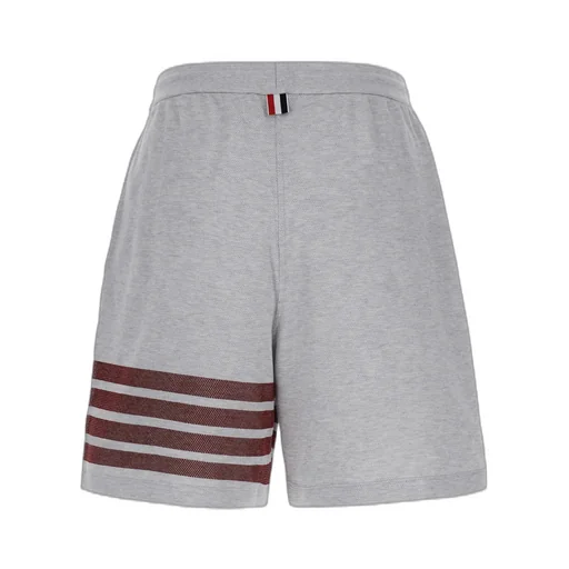 4-Bar Striped Drawstring Track Shorts