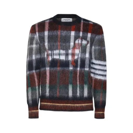 Checked Crewneck Jumper