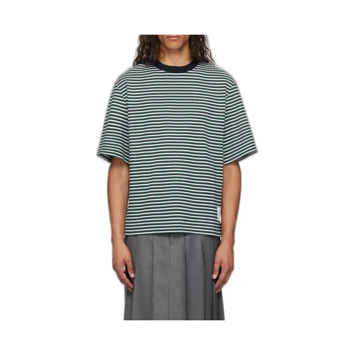 Striped Milano Ribbed Crewneck T-Shirt