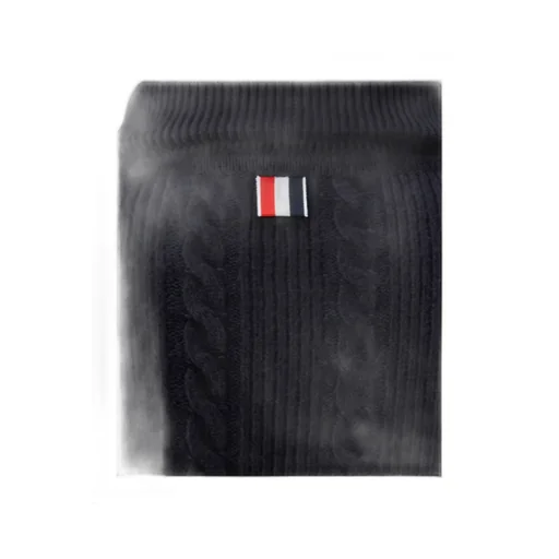 4-Bar Stripe Cable-Knit Bomber Jacket