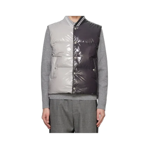 Two-Toned Sleeveless Down Gilet