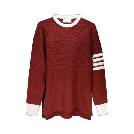 4-Bar Striped Crewneck Jumper