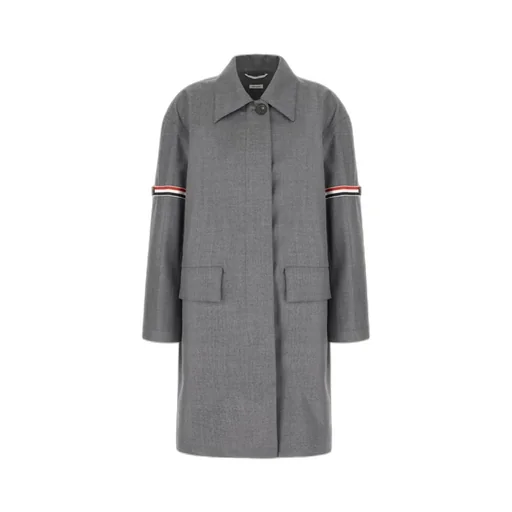 Rwb-Stripe Drop Shoulder Twill Coat