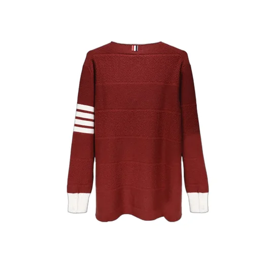 4-Bar Striped Crewneck Jumper
