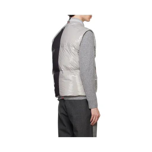 Two-Toned Sleeveless Down Gilet