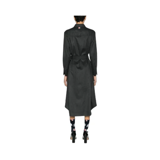 Belted Midi Shirt Dress