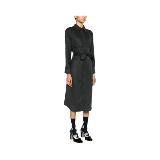 Belted Midi Shirt Dress