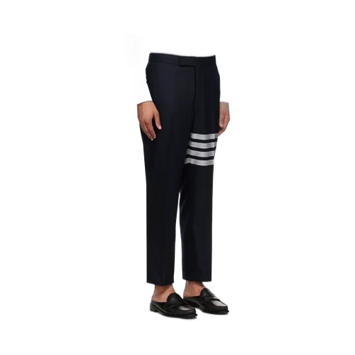4-Bar Stripe Detailed Flannel Trousers