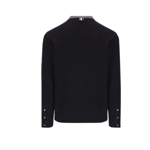 4-Bar Two-Toned Knitted Jumper