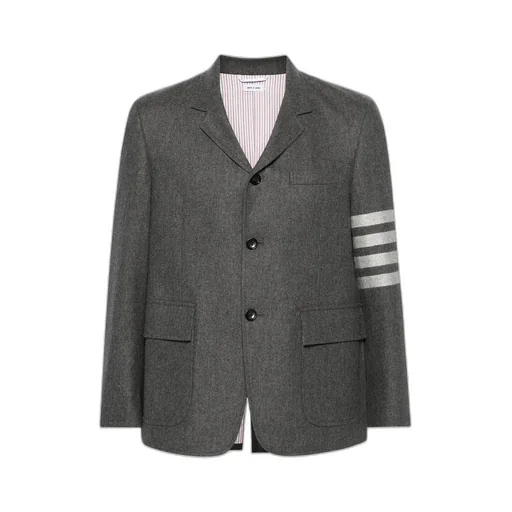 4-Bar Stripe Single-Breasted Blazer
