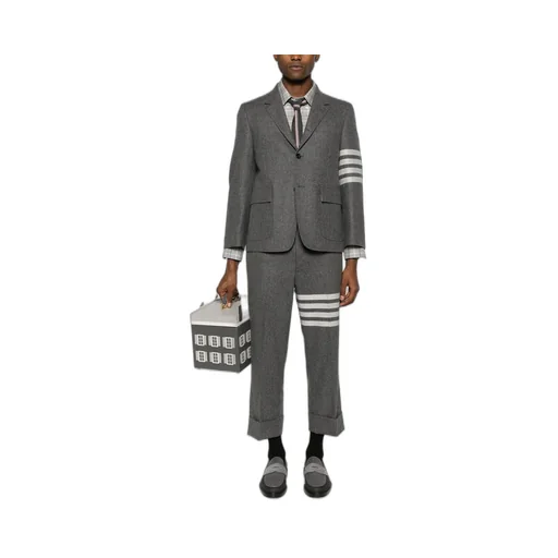 4-Bar Stripe Single-Breasted Blazer