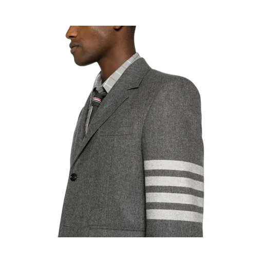 4-Bar Stripe Single-Breasted Blazer