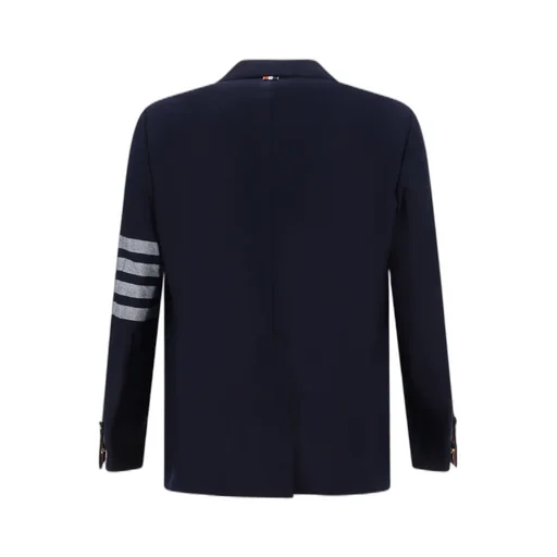 Single-Breasted Striped Tailored Blazer