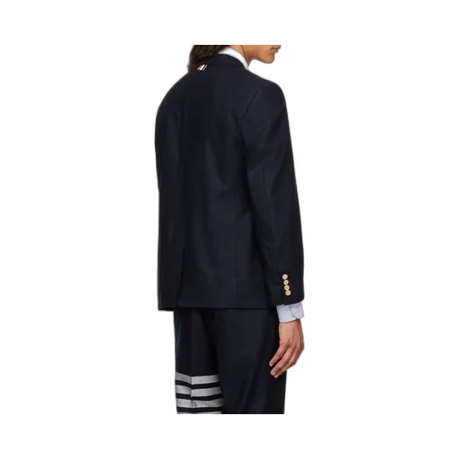 Single-Breasted Striped Tailored Blazer