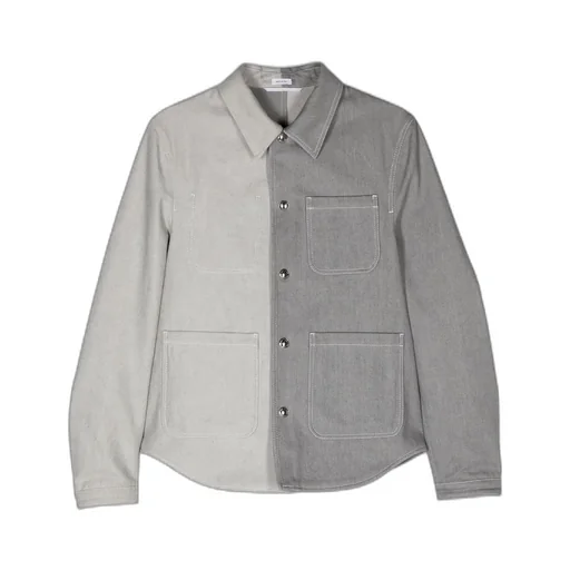 Utility Denim Curved Hem Jacket