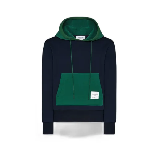 Colour-Block Drawstring Hoodie