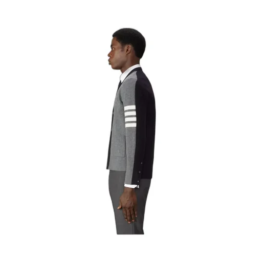4-Bar Stripe Detailed Cardigan