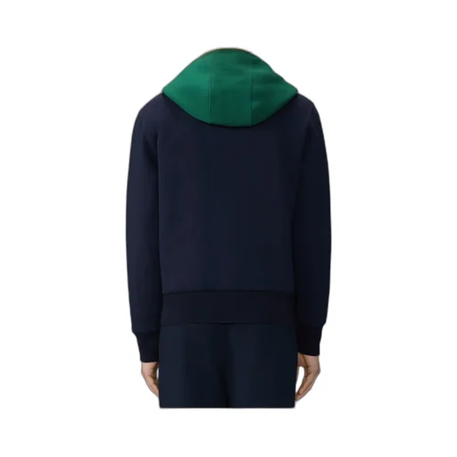 Colour-Block Drawstring Hoodie