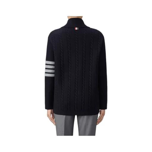 4 Bar Button-Up Cardigan